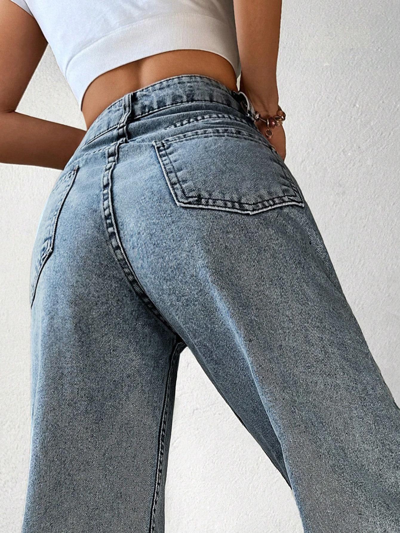 NIEBIESKIE SPODNIE JEANS 