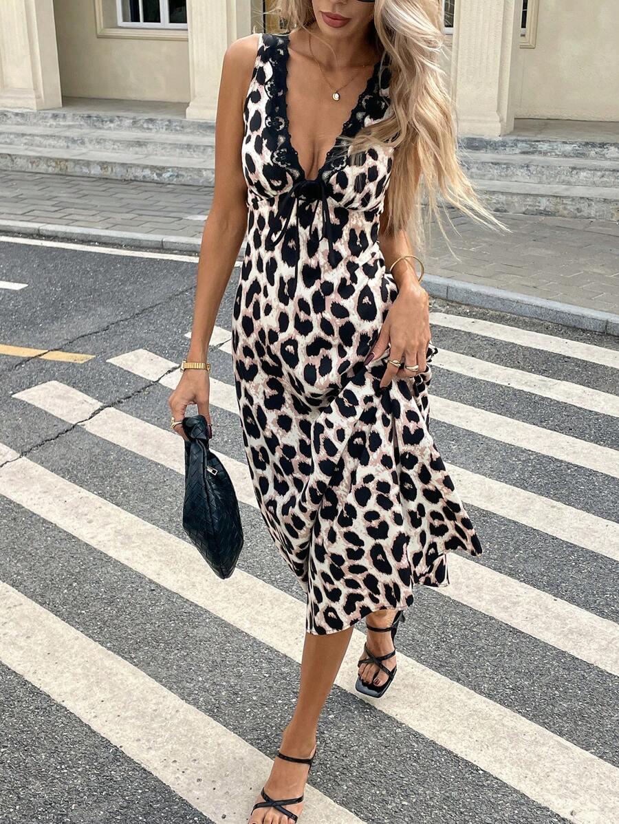 MIDI SUKIENKA ANIMAL PRINT