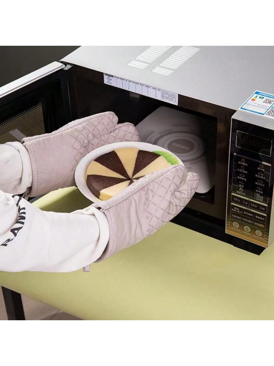czarne rękawice kuchenne komplet