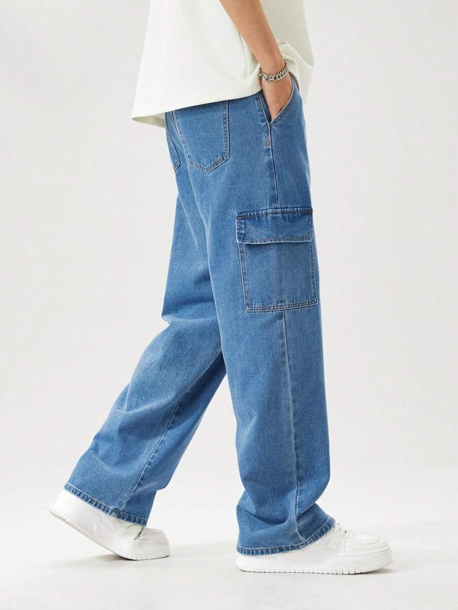 NIEBIESKIE SPODNIE JEANS