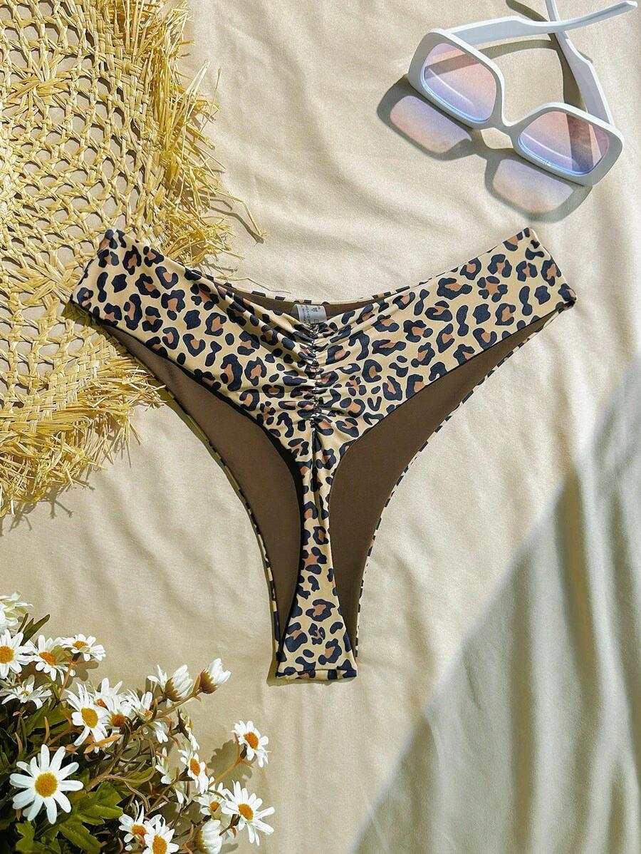 dół od bikini wzór panterka