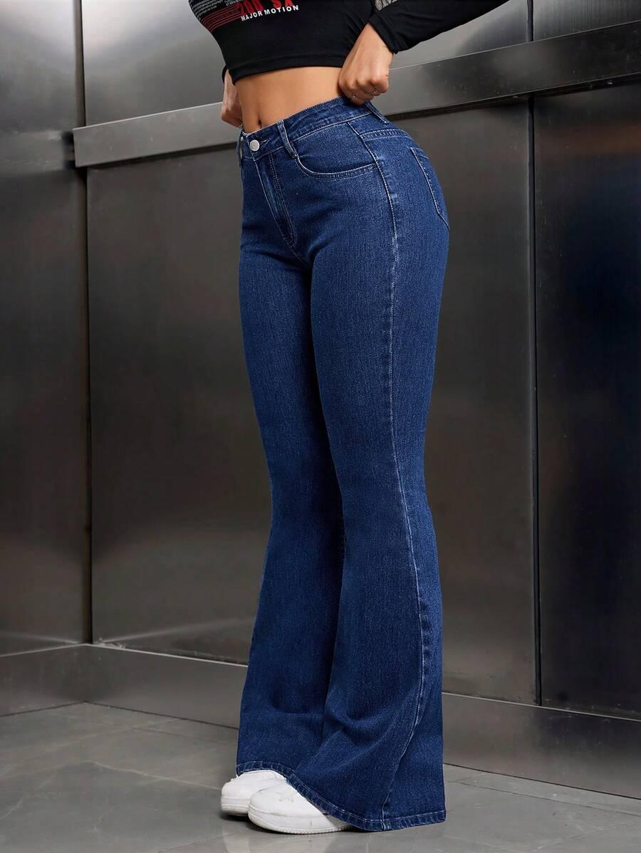 spodnie jeans dzwony