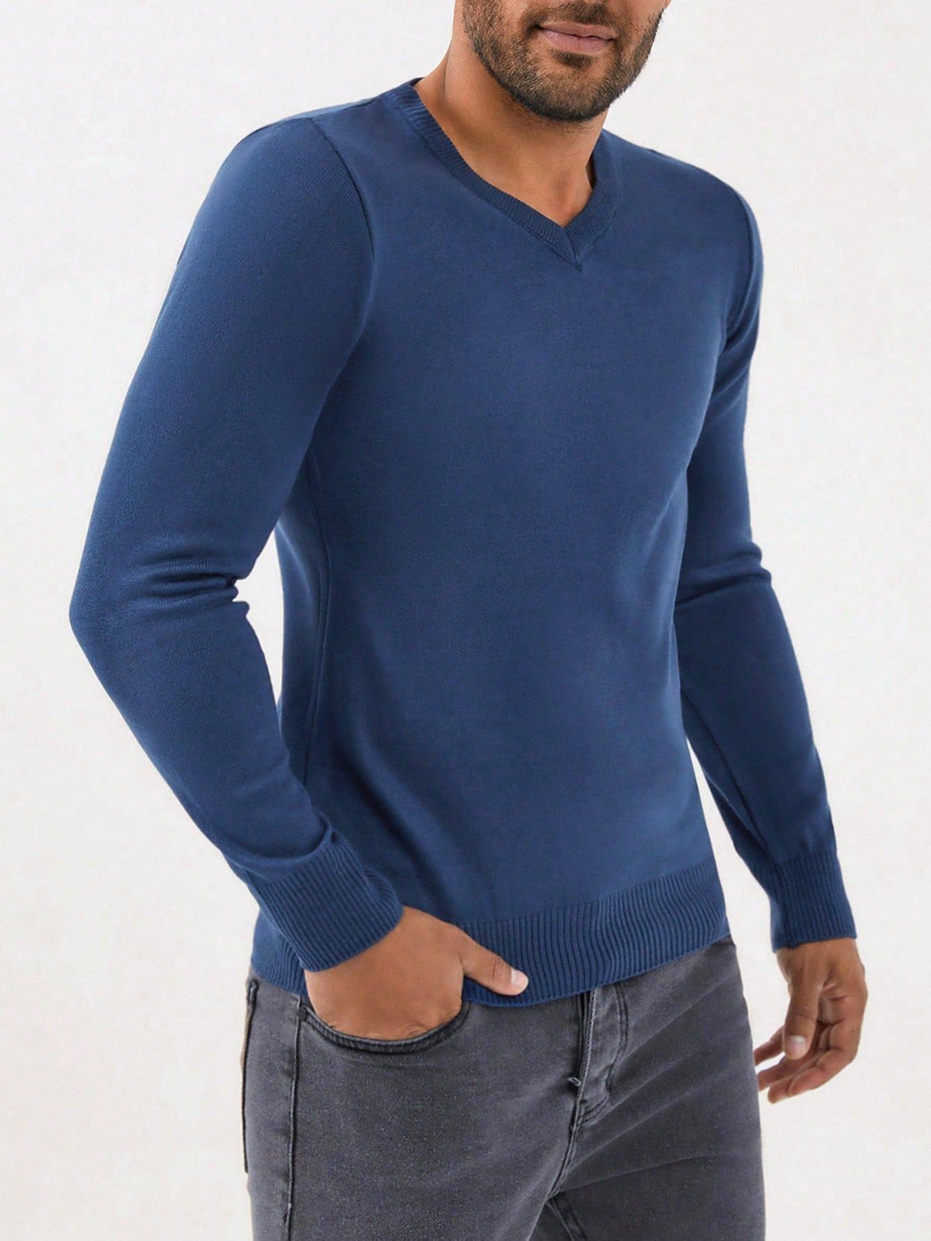 NIEBIESKI SWETER CASUAL