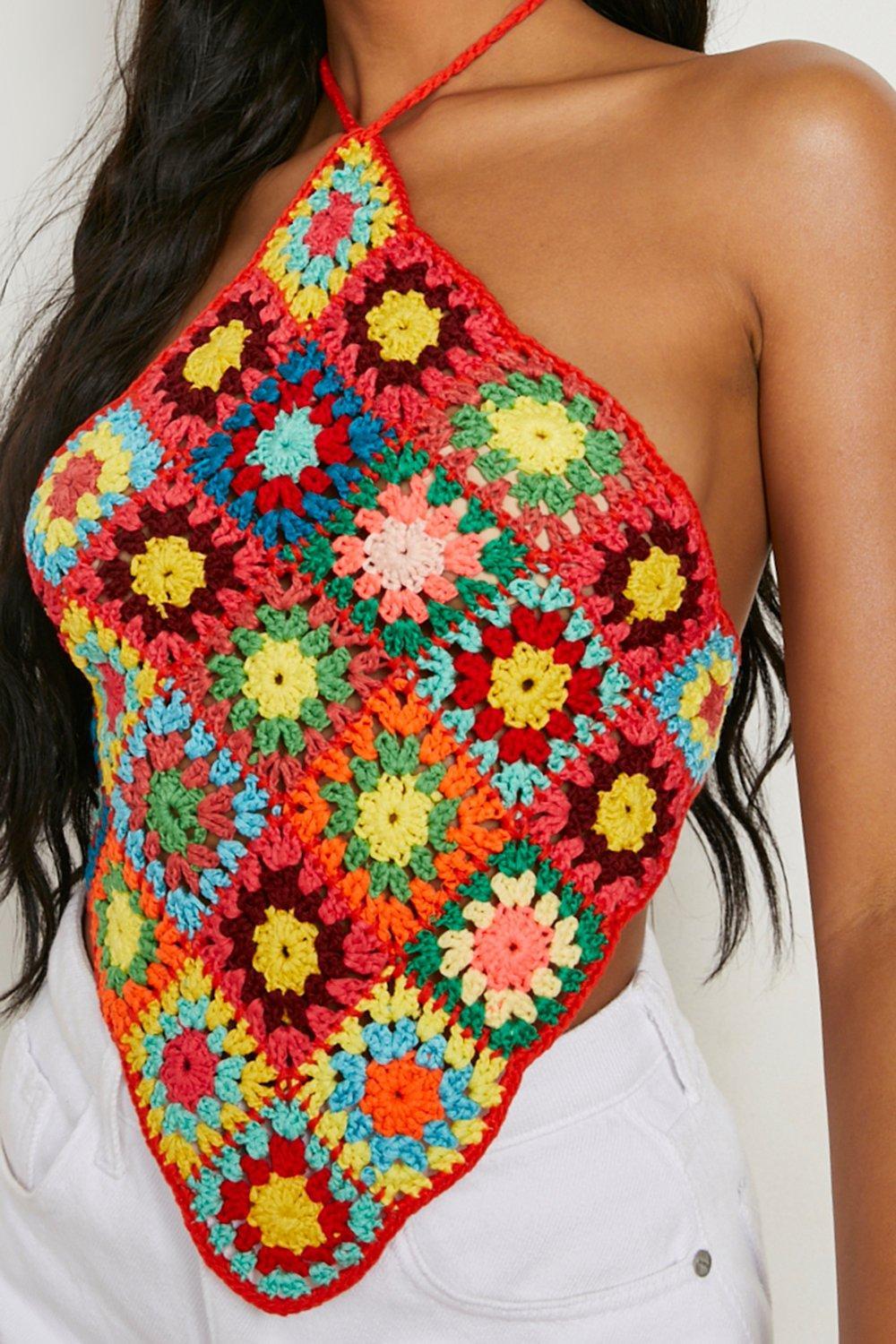 CROP TOP DZIANINA WIĄZANIE ODKRYTE PLECY