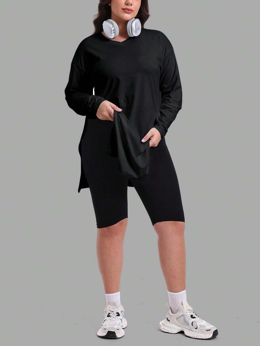 CZARNA BLUZKA SPORTOWA