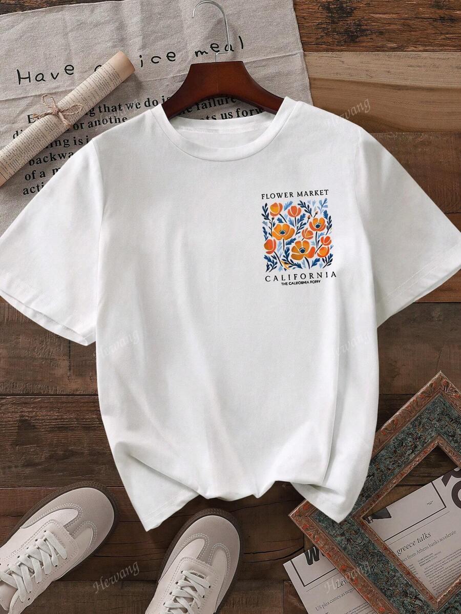 T-SHIRT Z NADRUKIEM