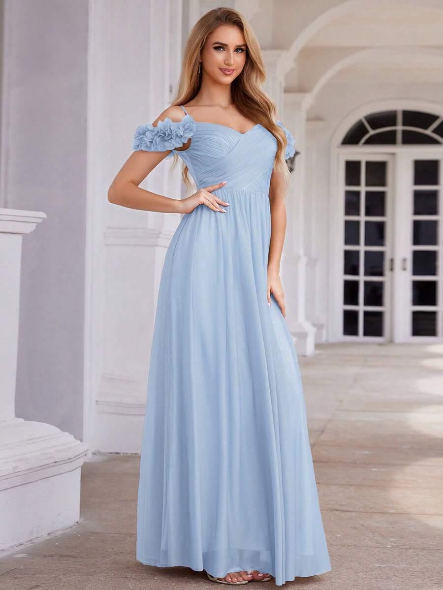 NIEBIESKA MAXI SUKIENKA