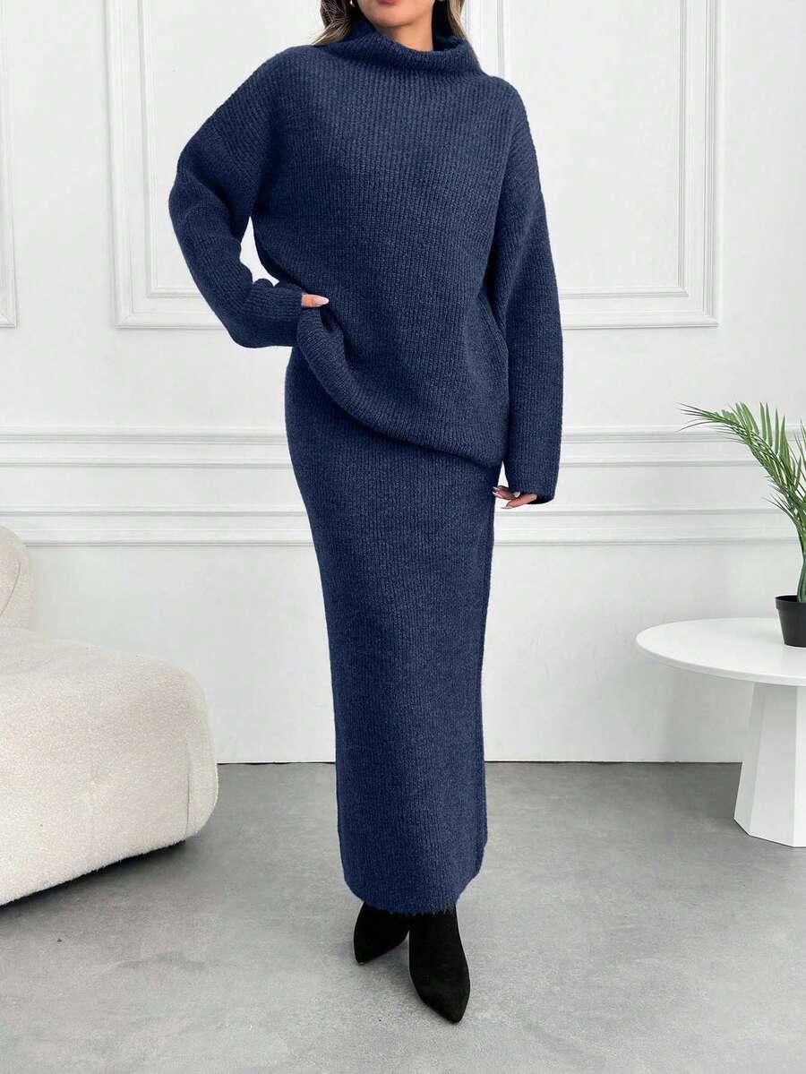 sweter spódnica komplet