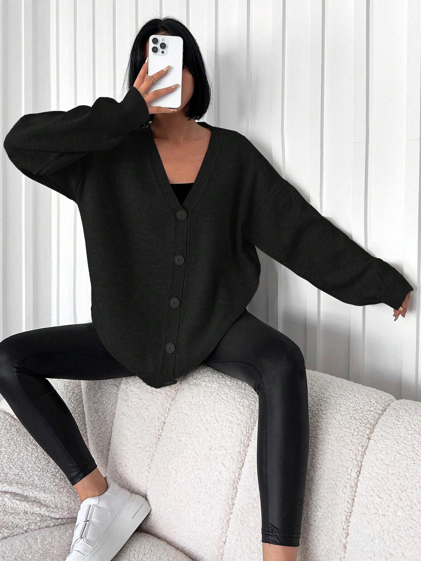 LUŹNY SWETER KARDIGAN