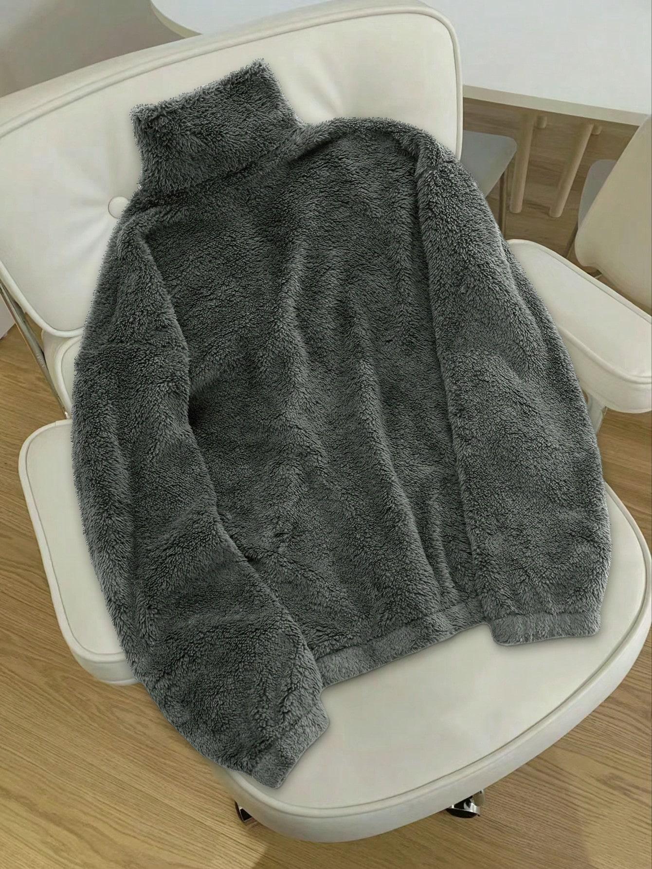 SZARA BLUZA ZAMEK