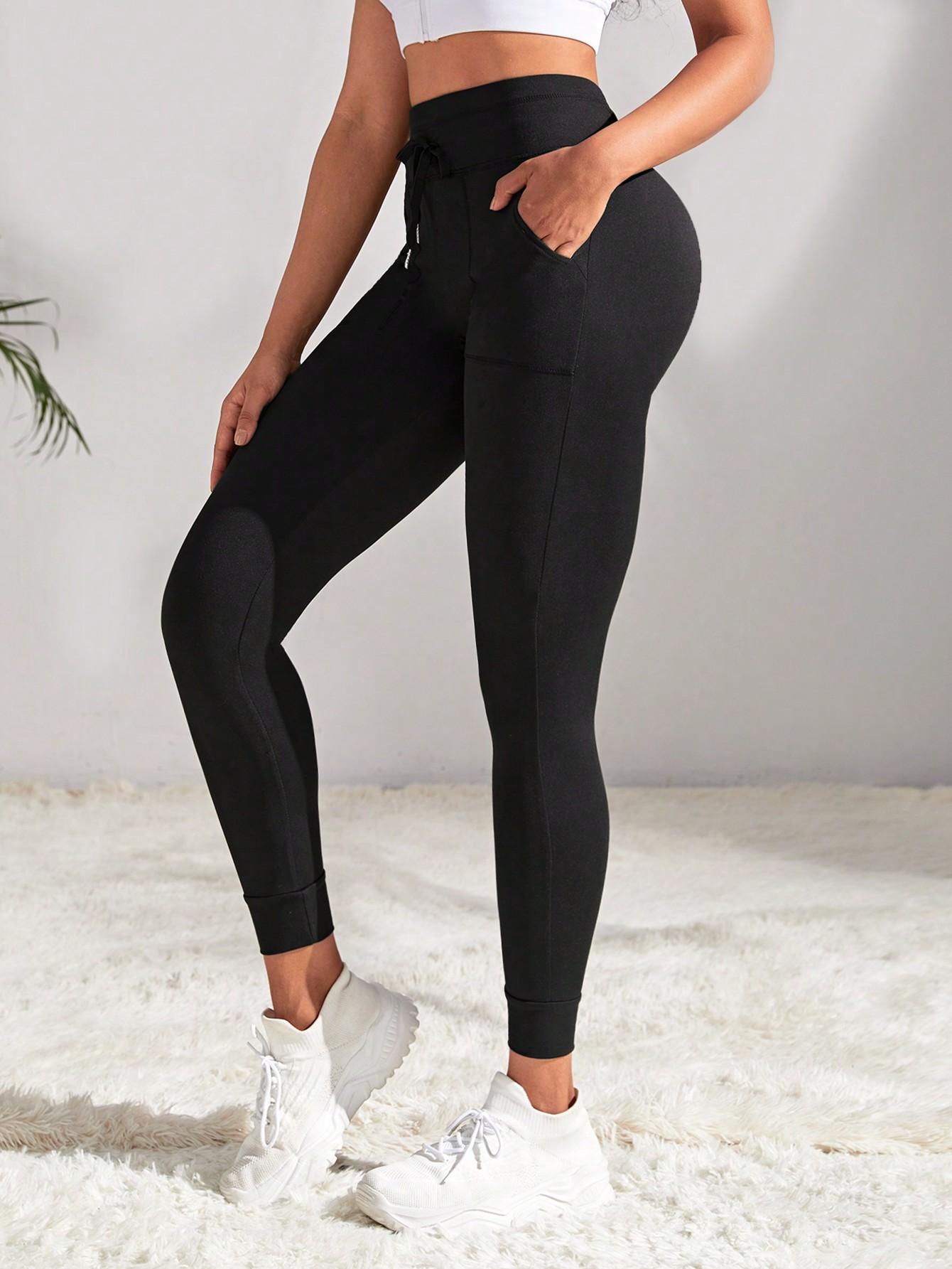 CZARNE LEGGINSY Z KIESZENIAMI