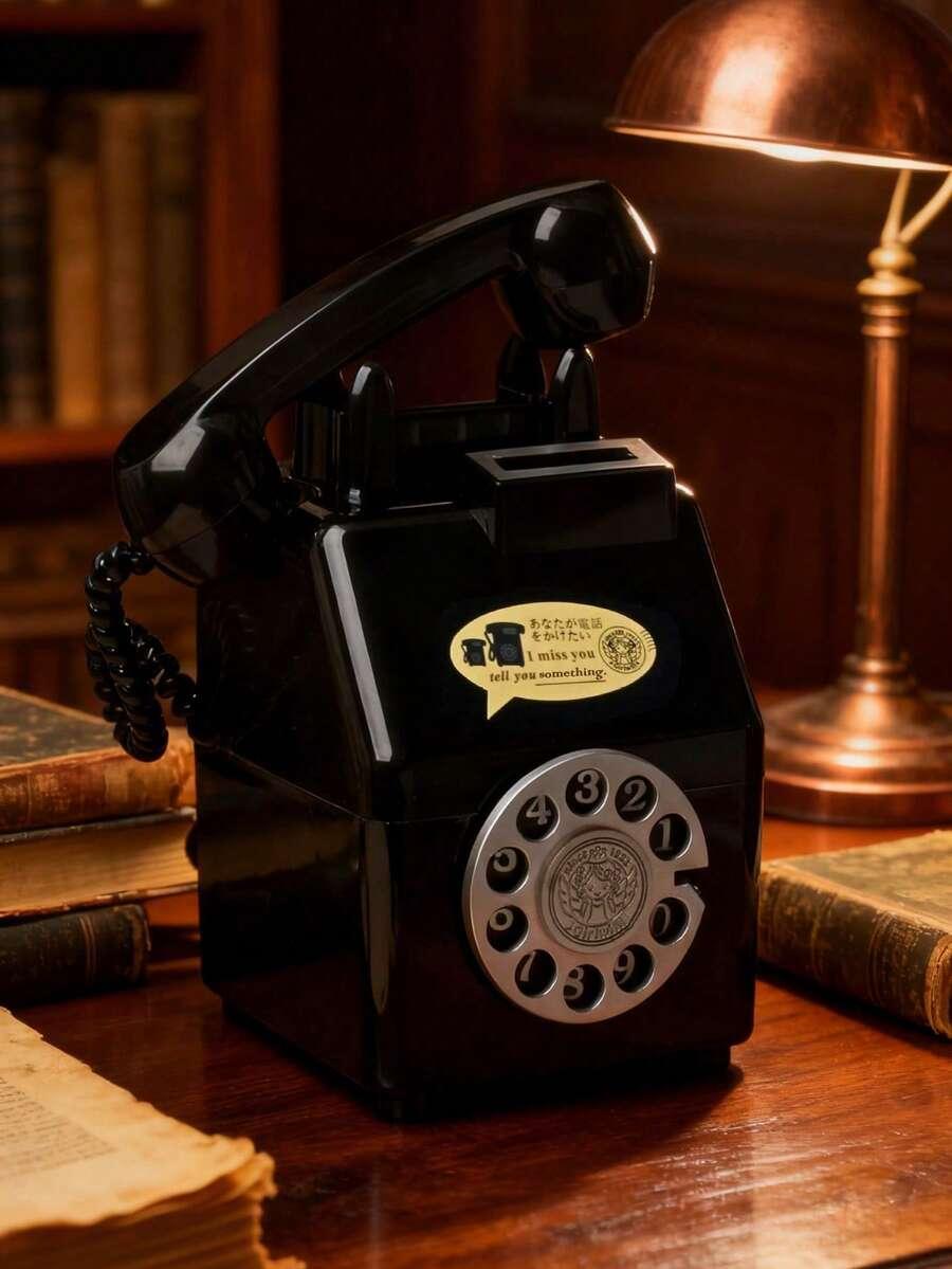 CZARNA SKARBONKA W KSZTAŁCIE TELEFONU