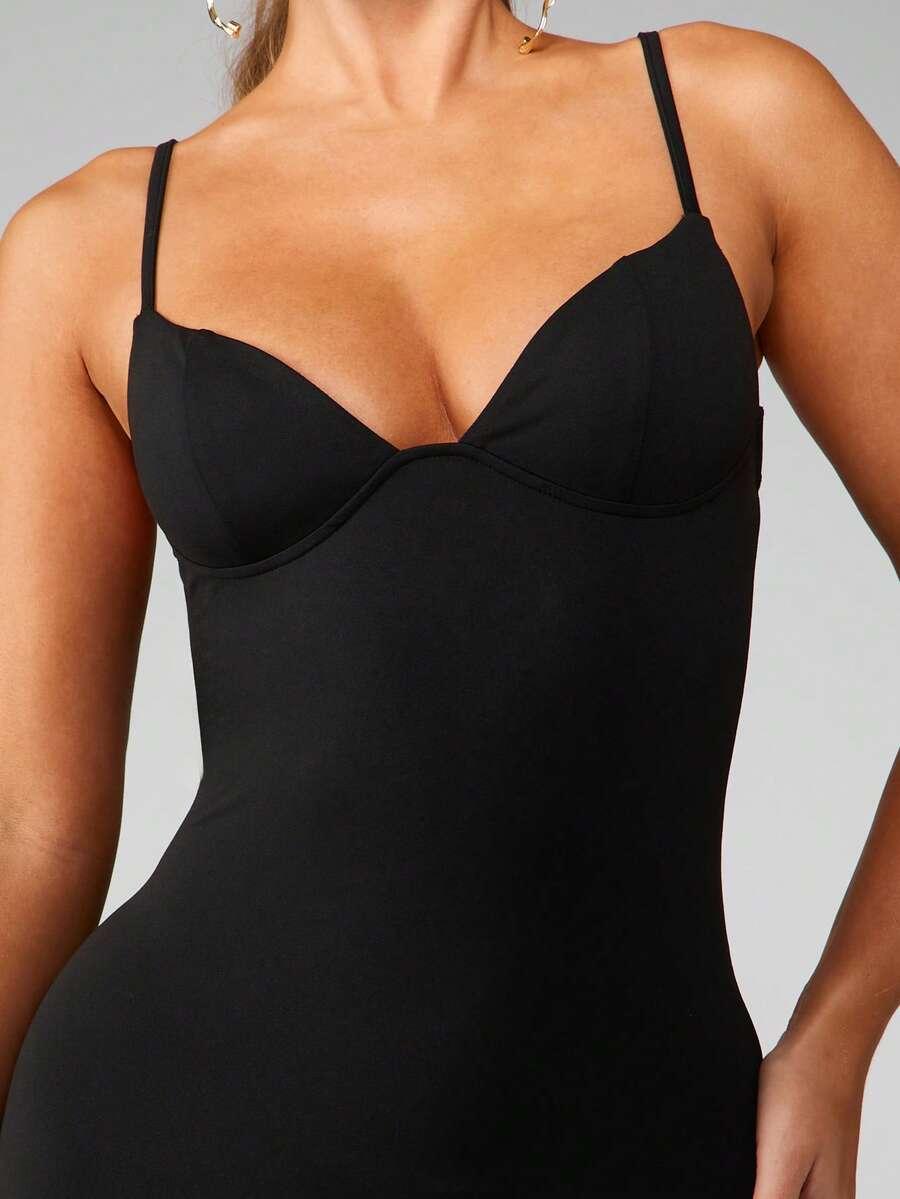 CZARNA MAXI SUKIENKA
