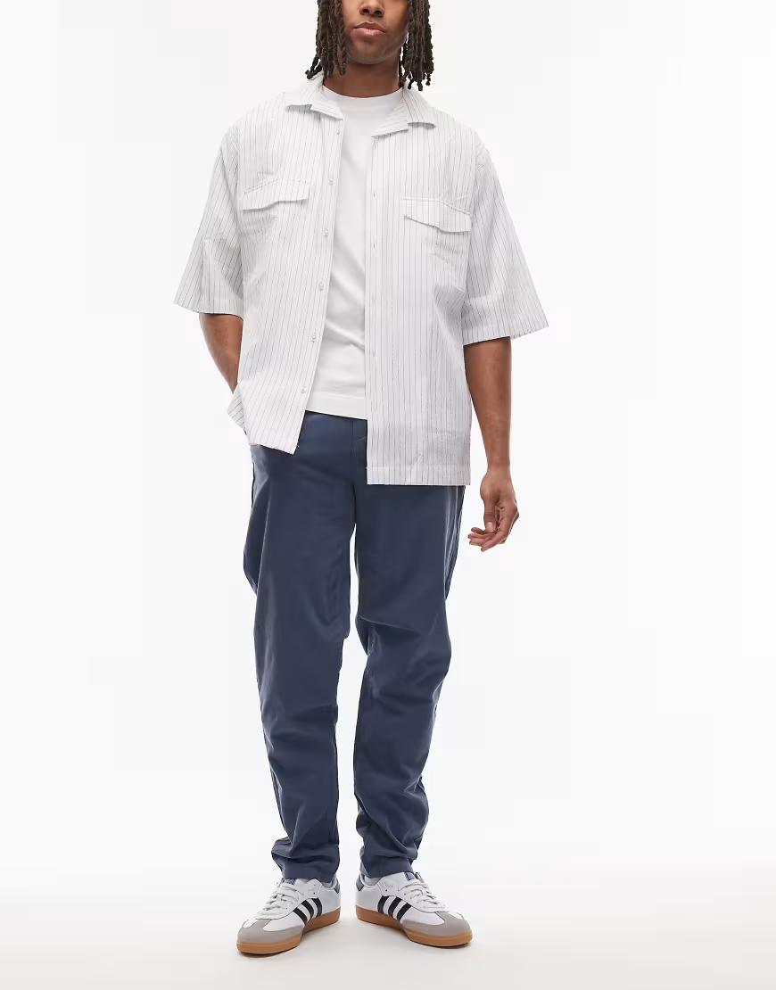 niebieskie spodnie casual