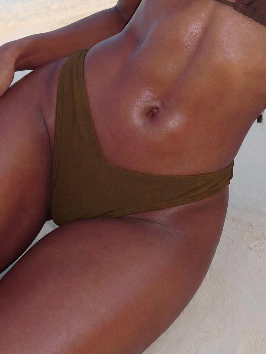 brązowy dół od bikini