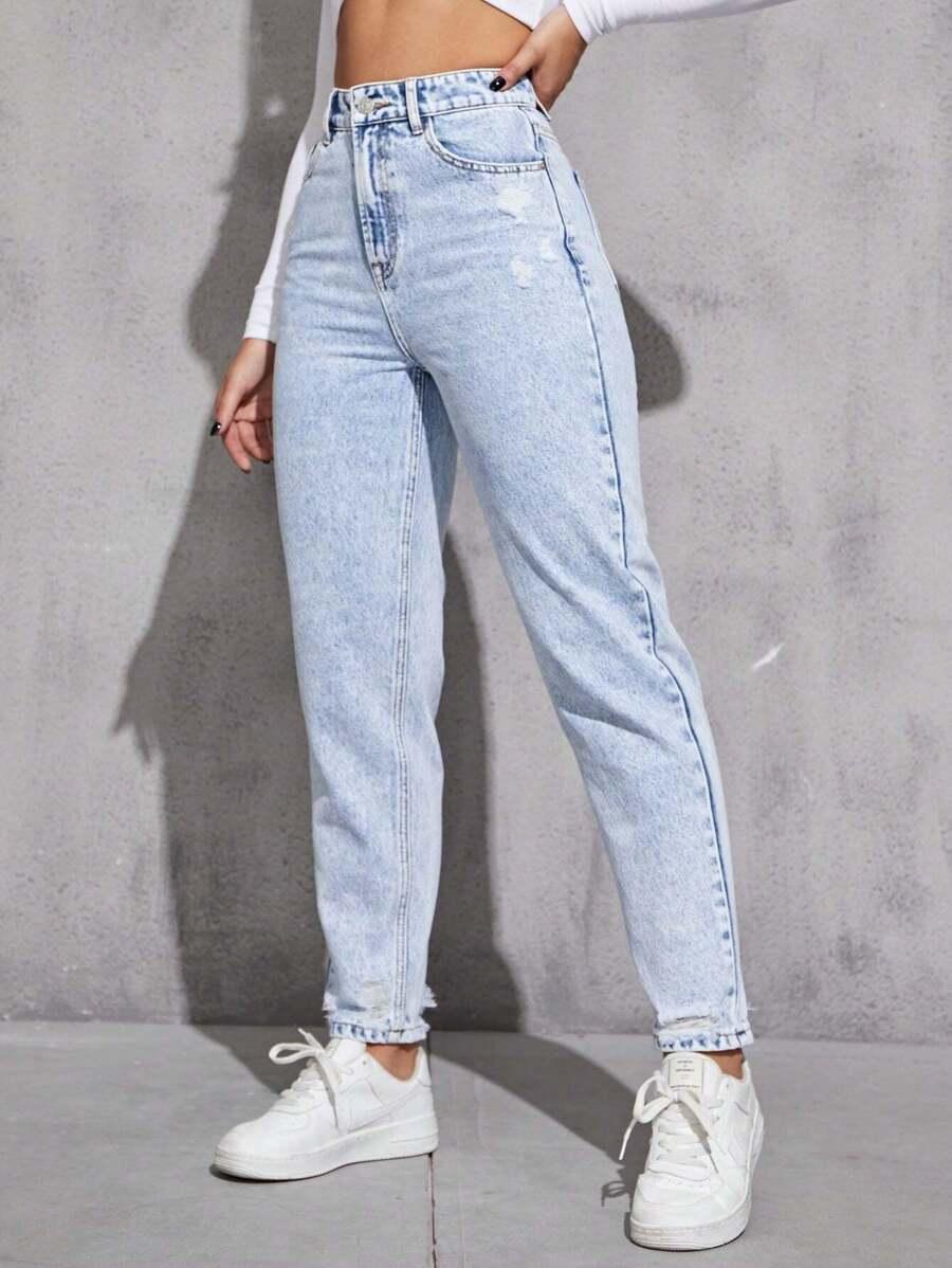 NIEBIESKIE SPODNIE JEANS