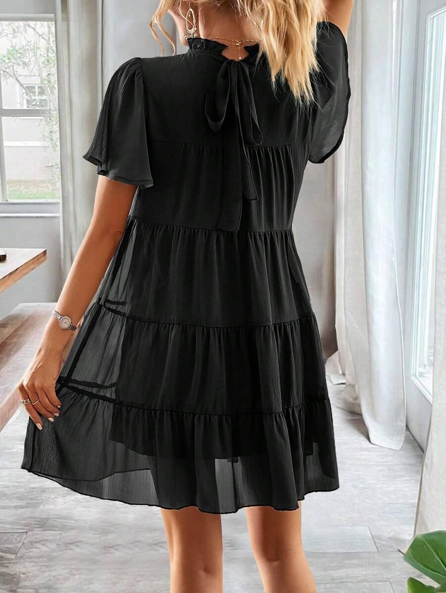 CZARNA MINI SUKIENKA
