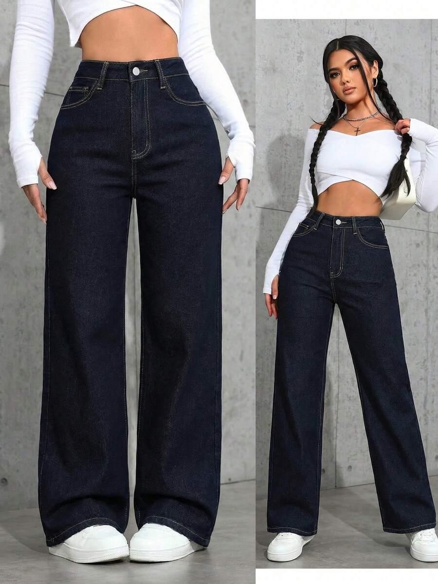 SPODNIE JEANS WYSOKI STAN
