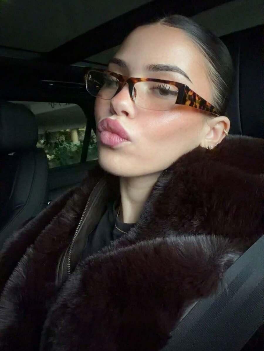 okulary zerówki animal print 