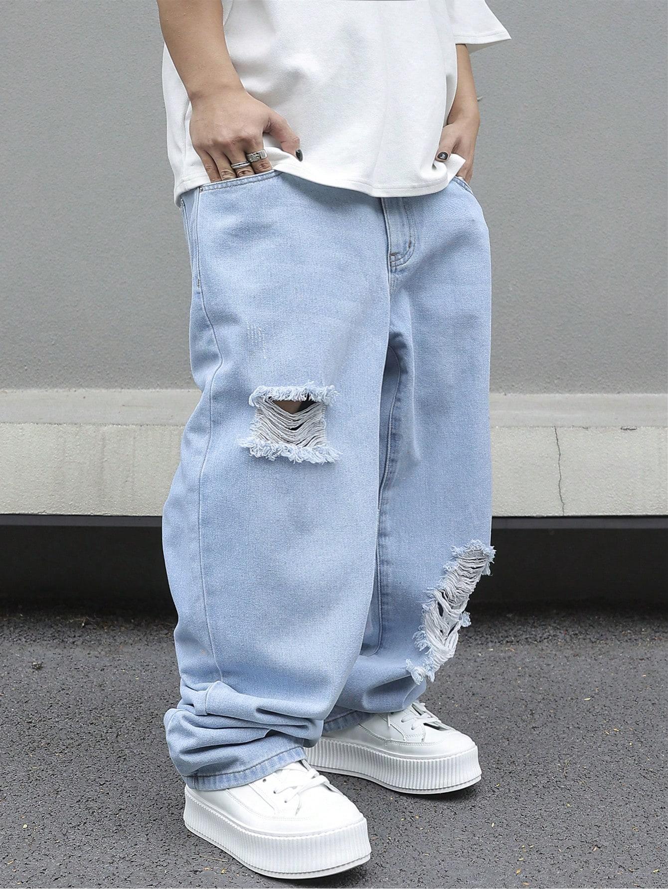 NIEBIESKIE SPODNIE JEANS