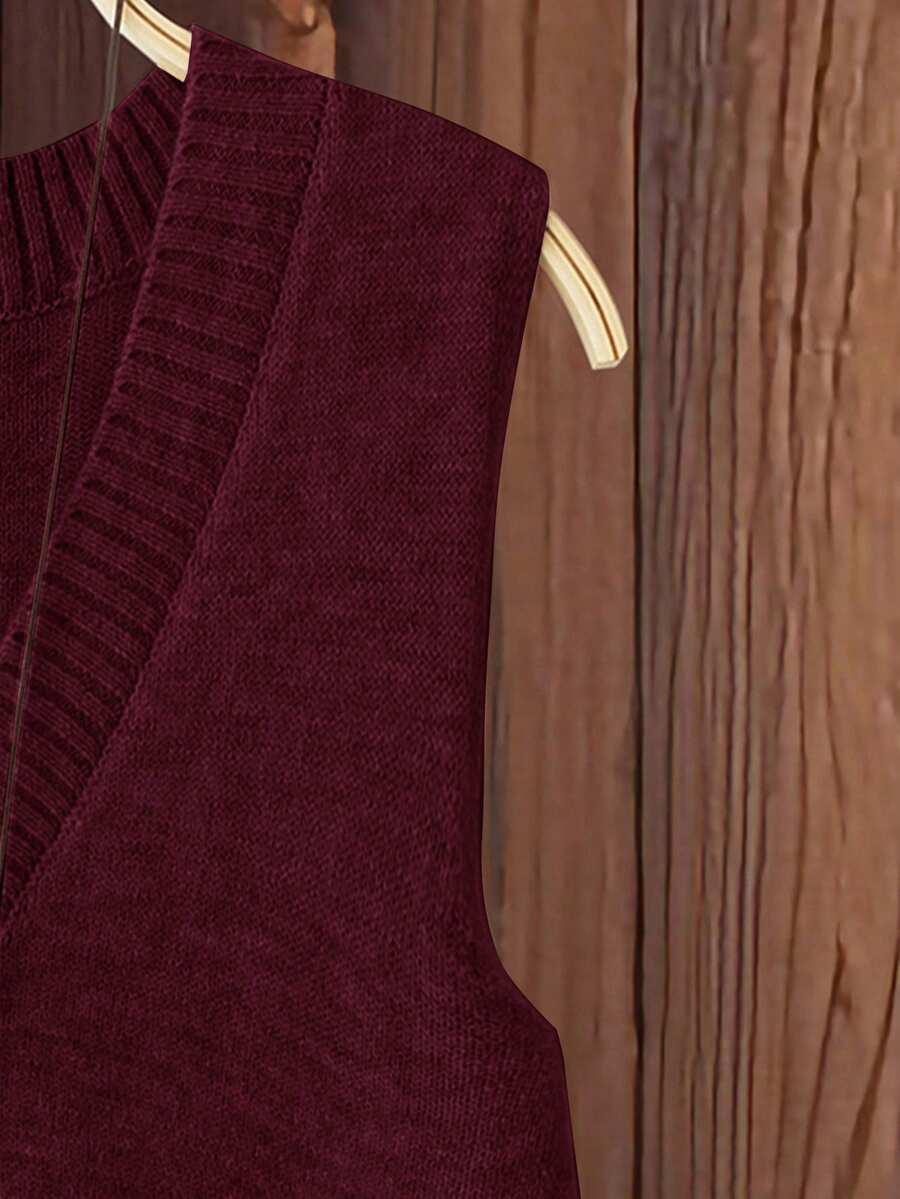 BORDOWA KAMIZELKA V NECK