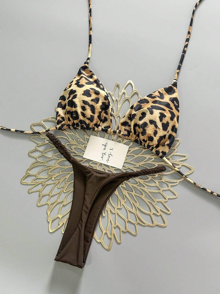 DWUCZĘŚCIOWY STRÓJ KĄPIELOWY ANIMAL PRINT