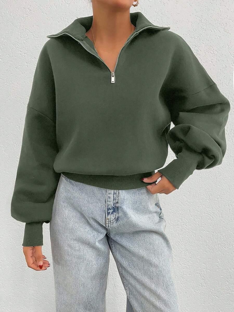 zielona bluza zamek