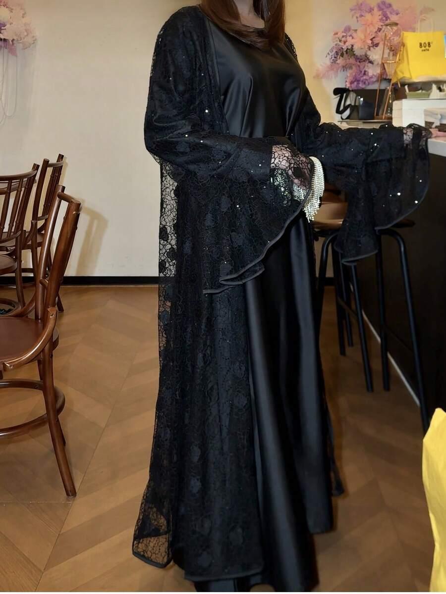 czarna maxi sukienka 