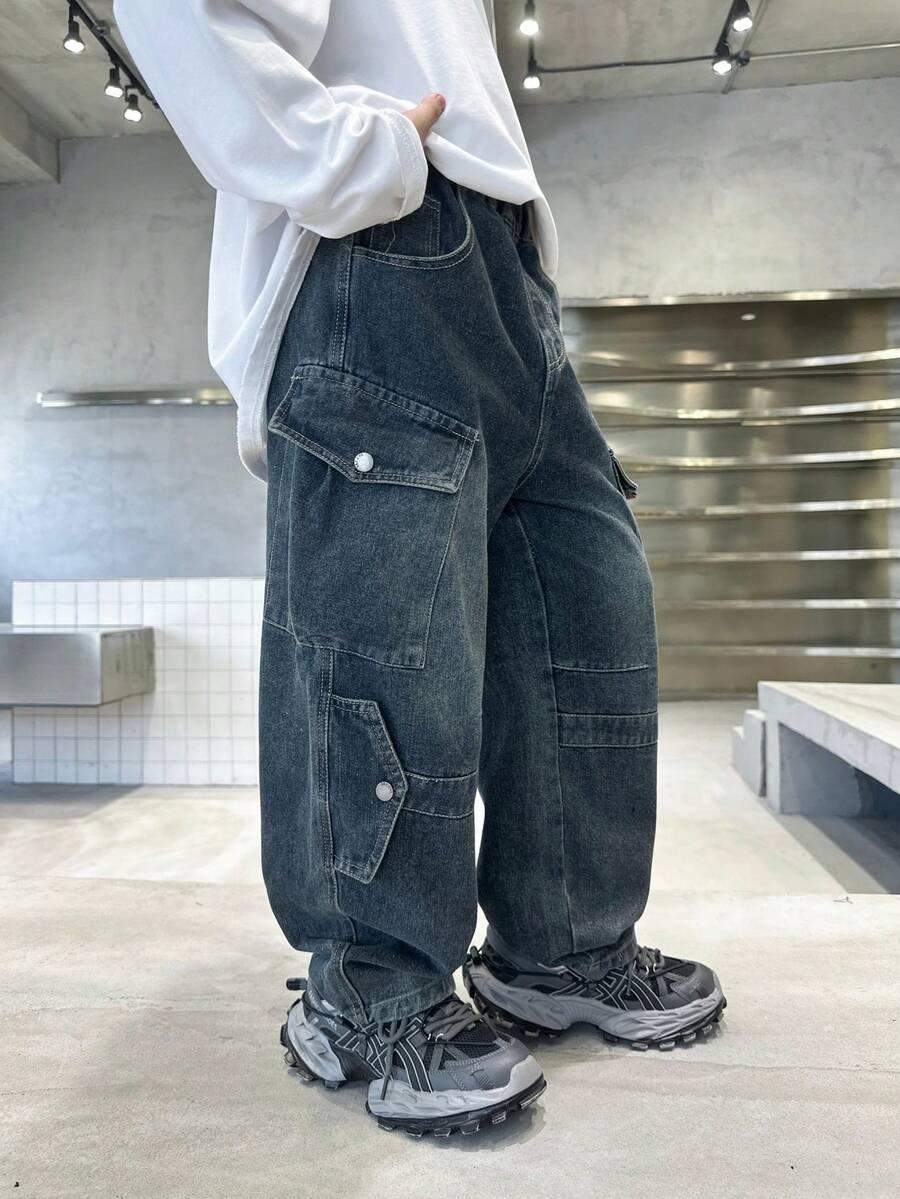 SPODNIE JEANS KIESZENIE