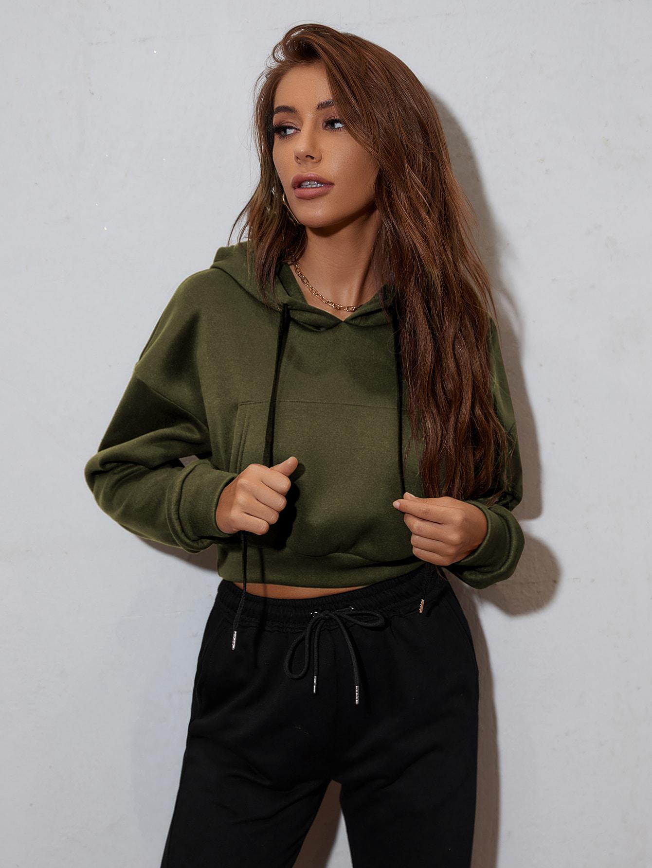 ZIELONA BLUZA KAPTUR