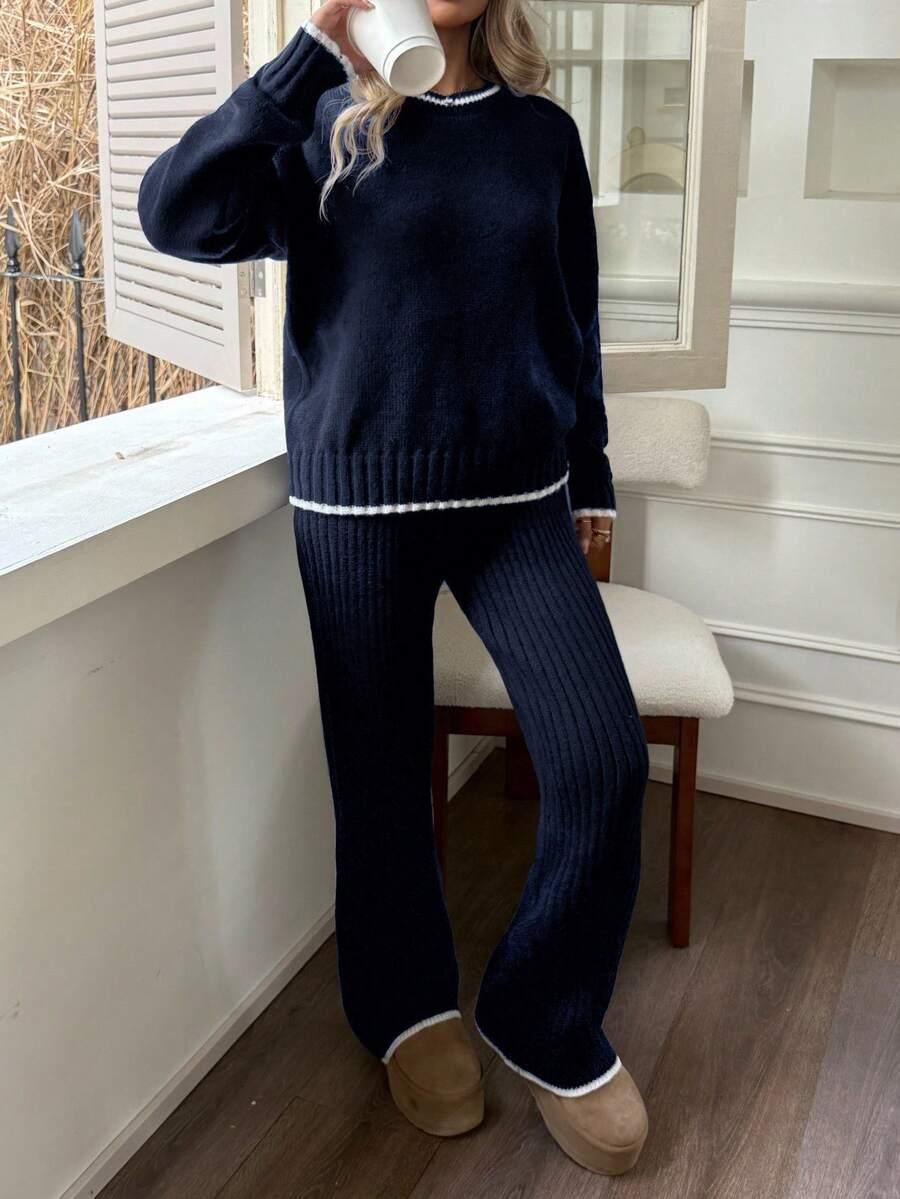 KOMPLET SWETER SPODNIE 