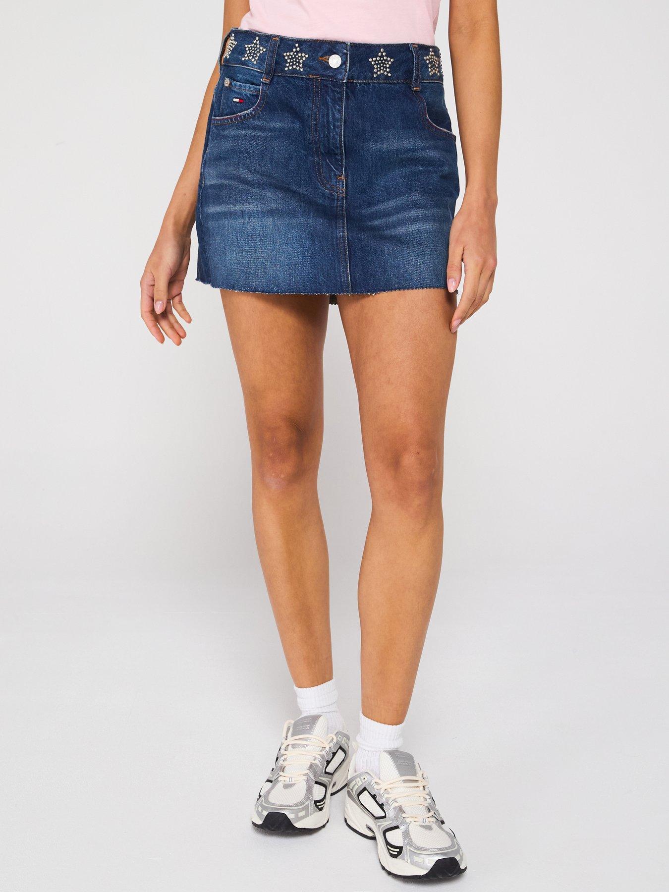 TOMMY JEANS JEANSOWA SPÓDNICA MINI DW0DW19875