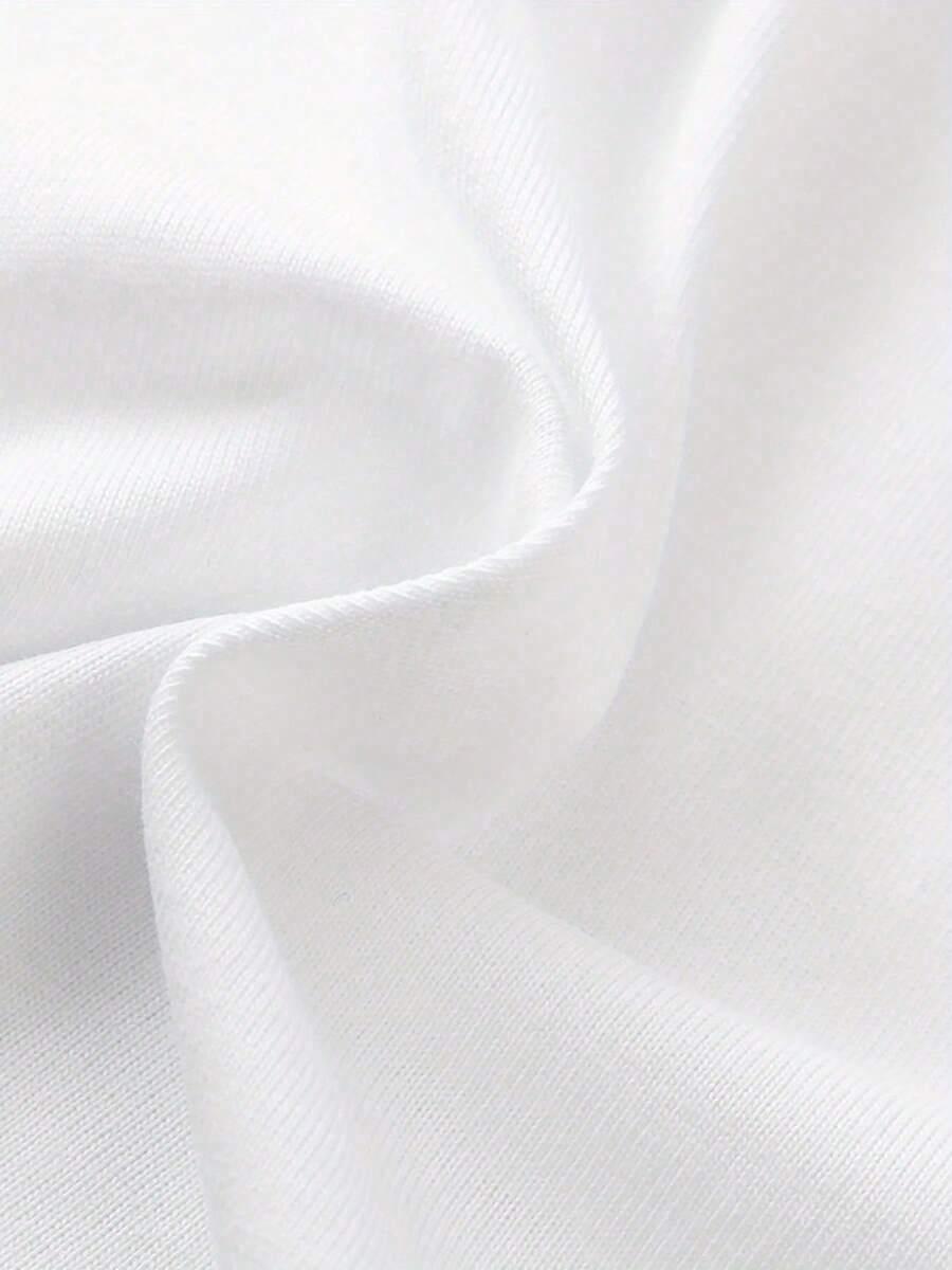 biały t-shirt print