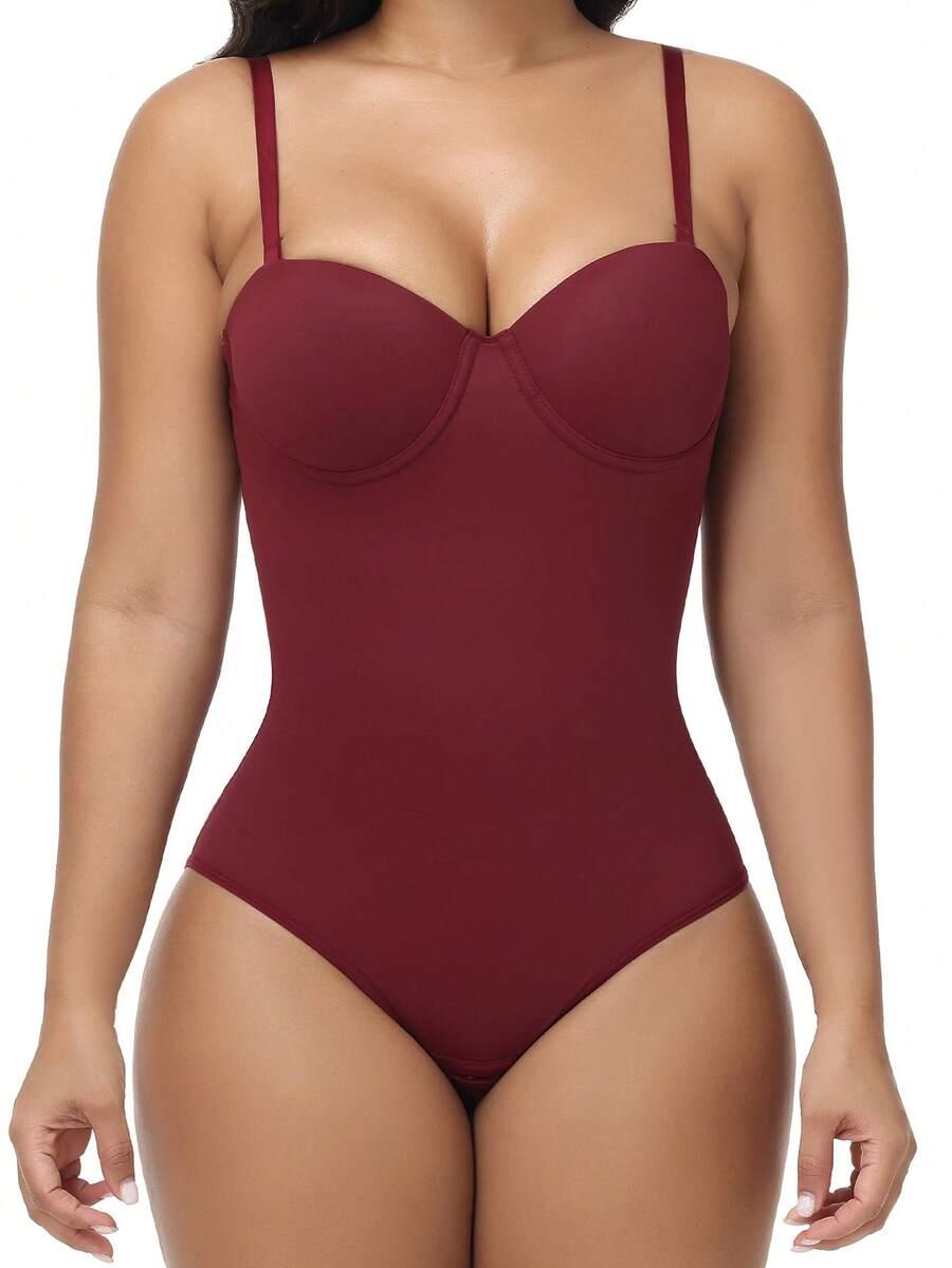 bordowe body modelujące