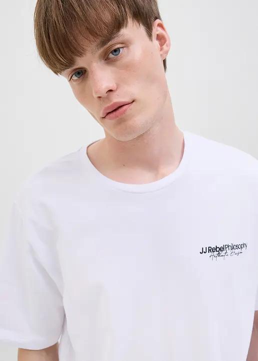 T-SHIRT MĘSKI BAWEŁNIANY Z NAPISEM