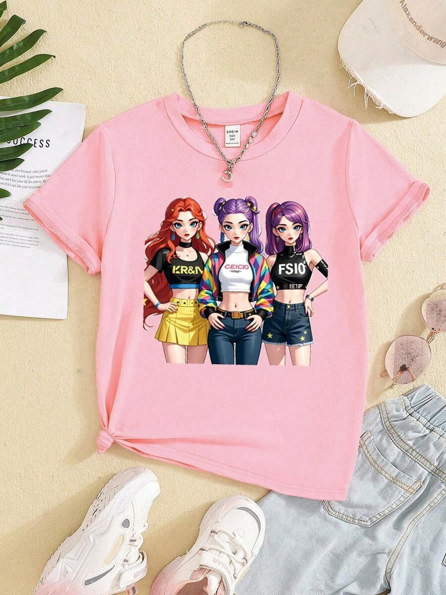 różowy t-shirt pr