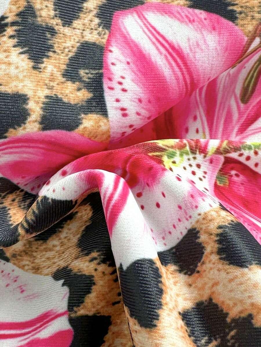 STRÓJ KĄPIELOWY DWUCZĘŚCIOWY  ANIMAL PRINT