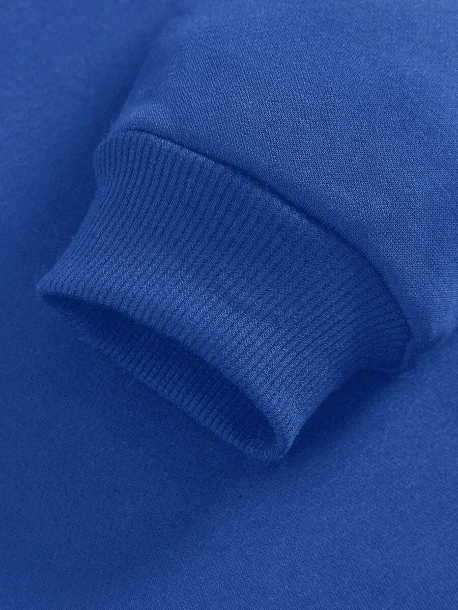 niebieska bluza z kapturem 