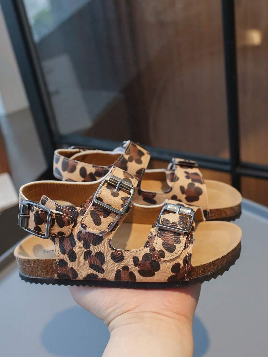 SANDAŁY ANIMAL PRINT sprzączki