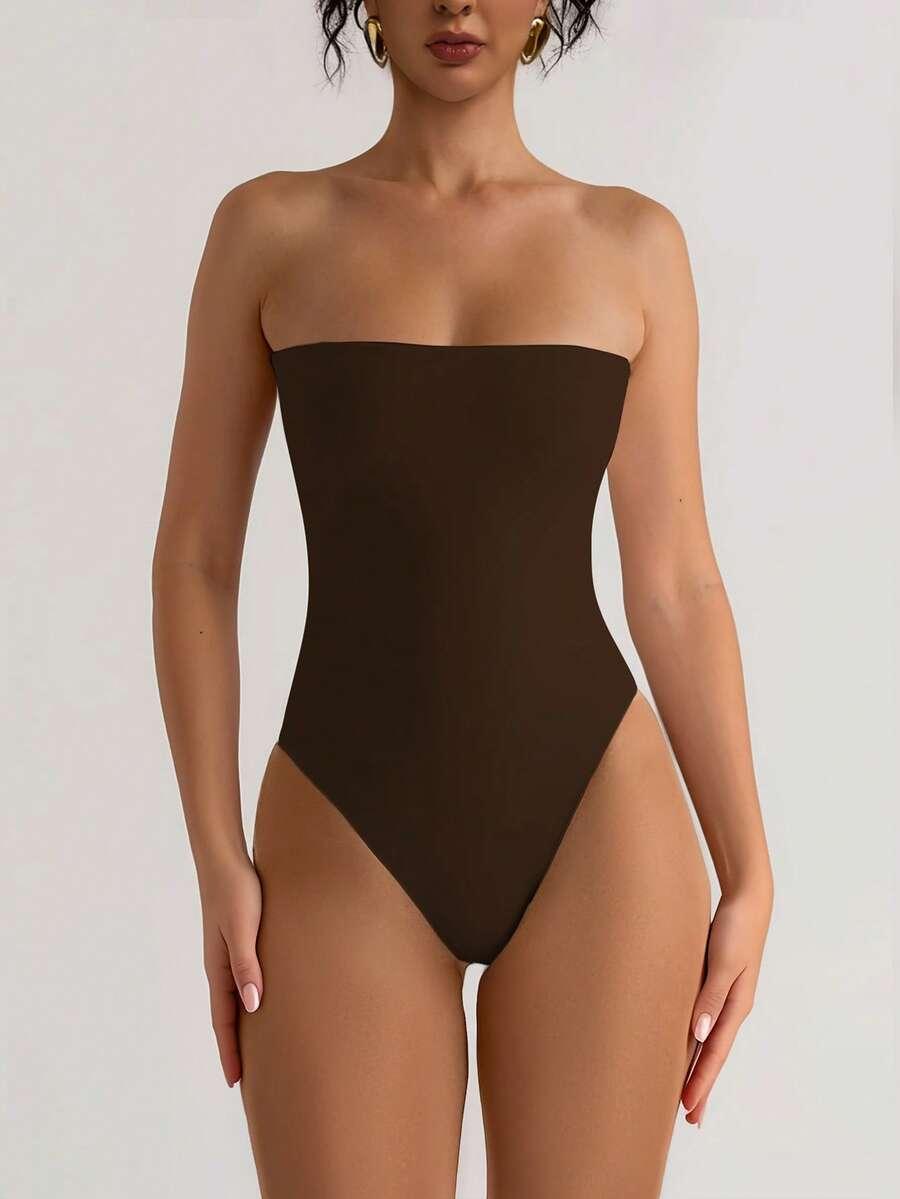 BRĄZOWE BODY ODKRYTE RAMIONA