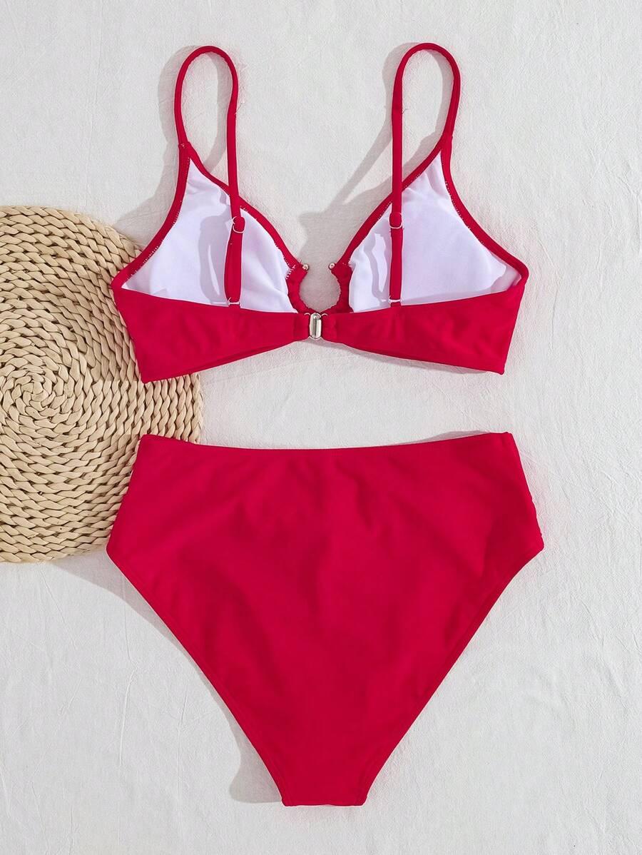 czerwony DÓŁ OD BIKINI FIGI