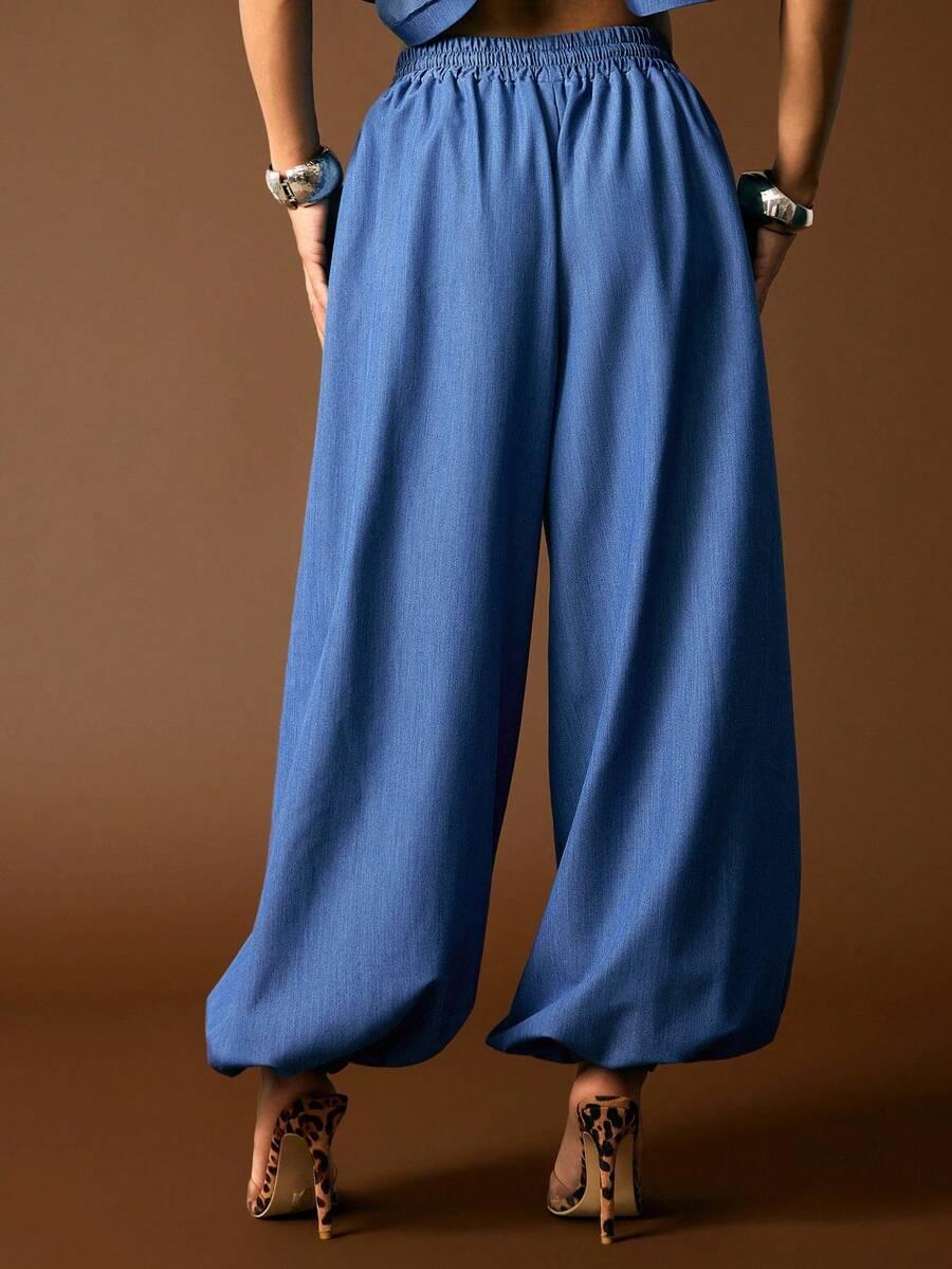 NIEBIESKIE SPODNIE CASUAL