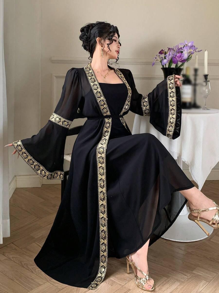 czarna maxi sukienka 