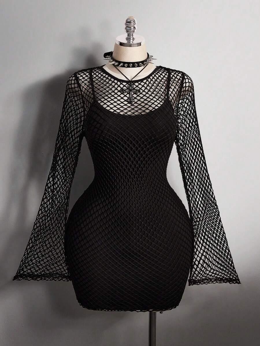 czarna mini sukienka 