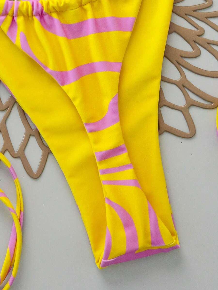 WIĄZANY KOMPLET BIKINI PRINT