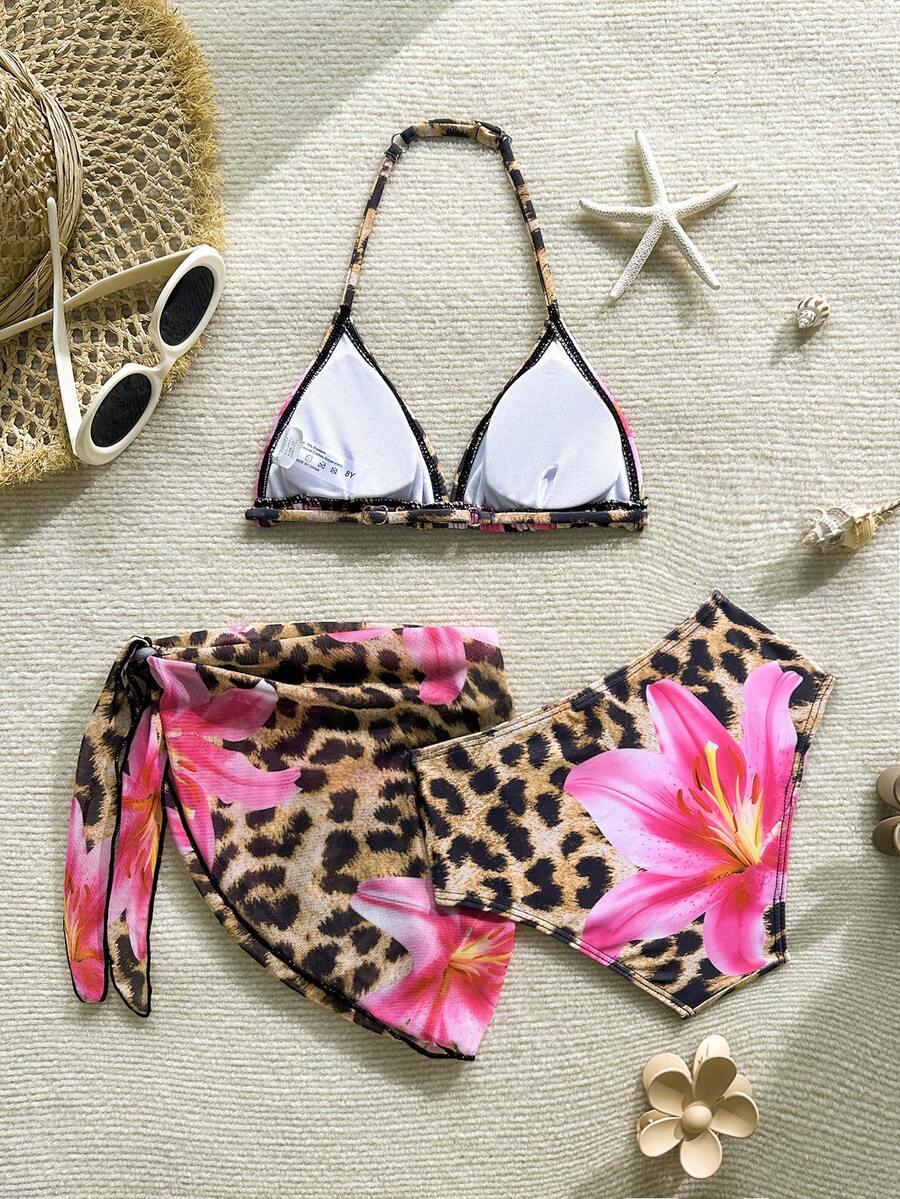 DWUCZĘŚCIOWY STRÓJ KĄPIELOWY sarong print