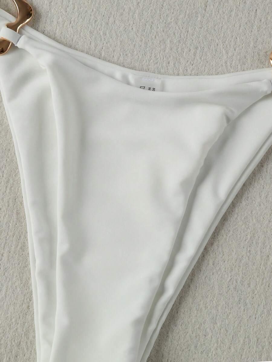 BIAŁY DÓŁ OD BIKINI zdobienie
