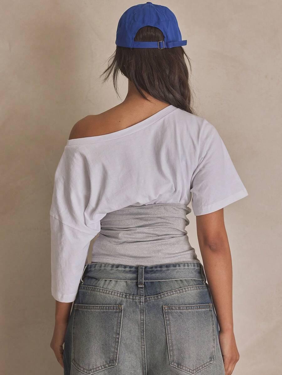 bluzka asymetria 2-pack