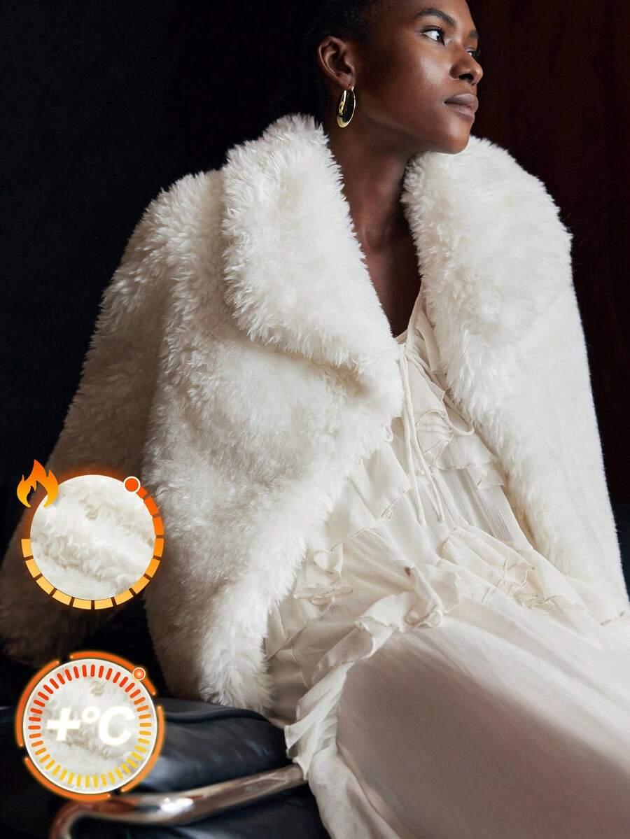BIAŁE SZTUCZNE FUTRO
