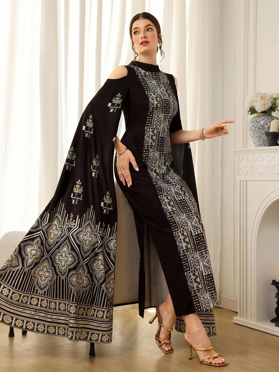 Maxi sukienka print